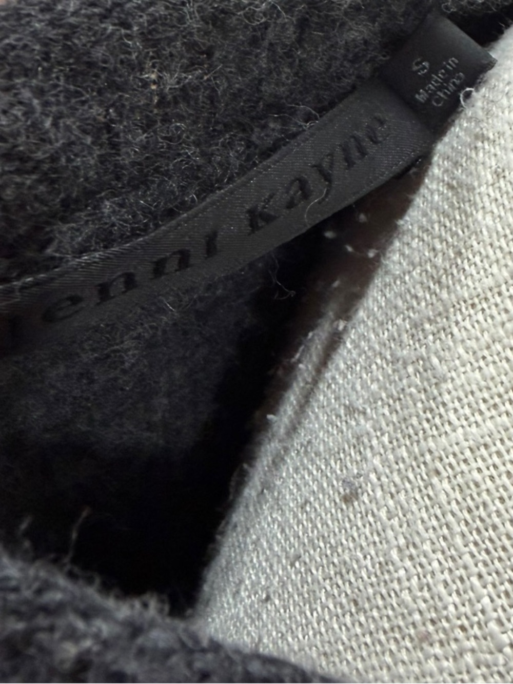Jenni Kayne Charcoal Grey Everyday Wool & Cashmere Blend Sweater Size S - Picture 4 of 11